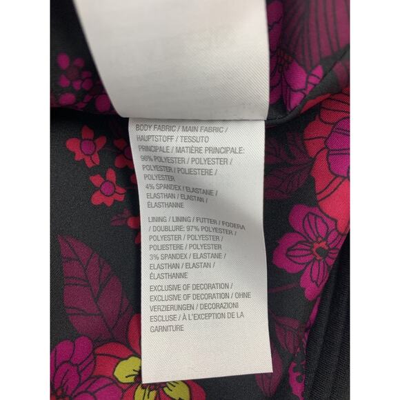 Susan Graver Jacket Black Rib Knit Jacquard Cuff Gold Button Front Womens 10 - Picture 9 of 9